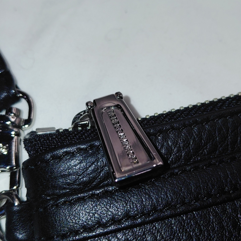 Rebecca Minkoff Black Pebbled Leather Wristlet Clutch - Picture 4 of 8